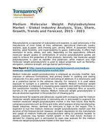 Medium Molecular Weight Polyisobutylene Market 2015
