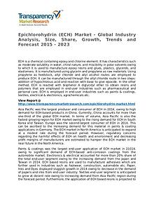 Epichlorohydrin Market 2015 Share, Trend, Segmentation and Forecast