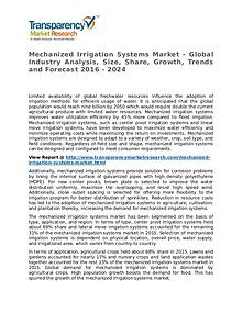 Mechanized Irrigation Systems Market 2016
