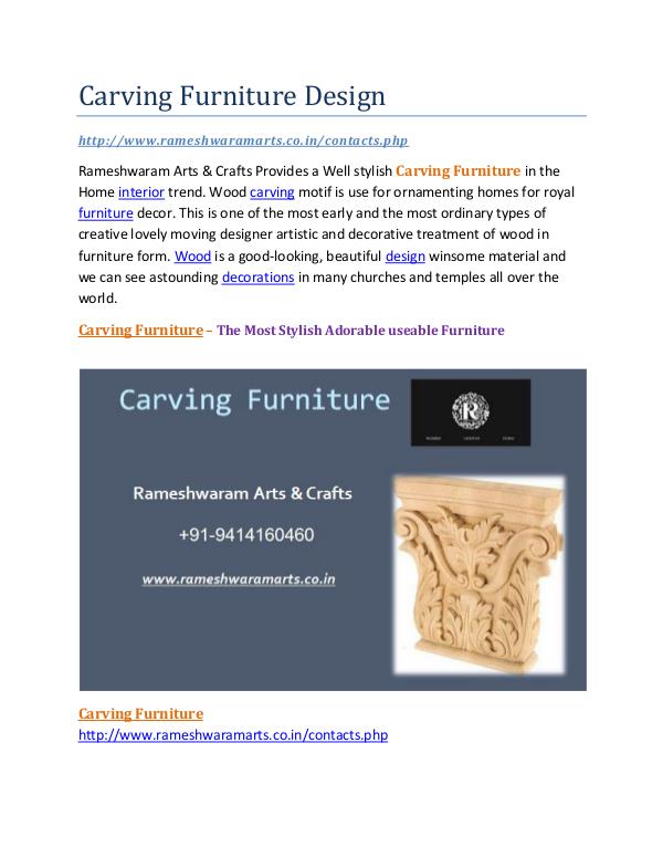 Carving Furniture Supplier Carving Furniture Design