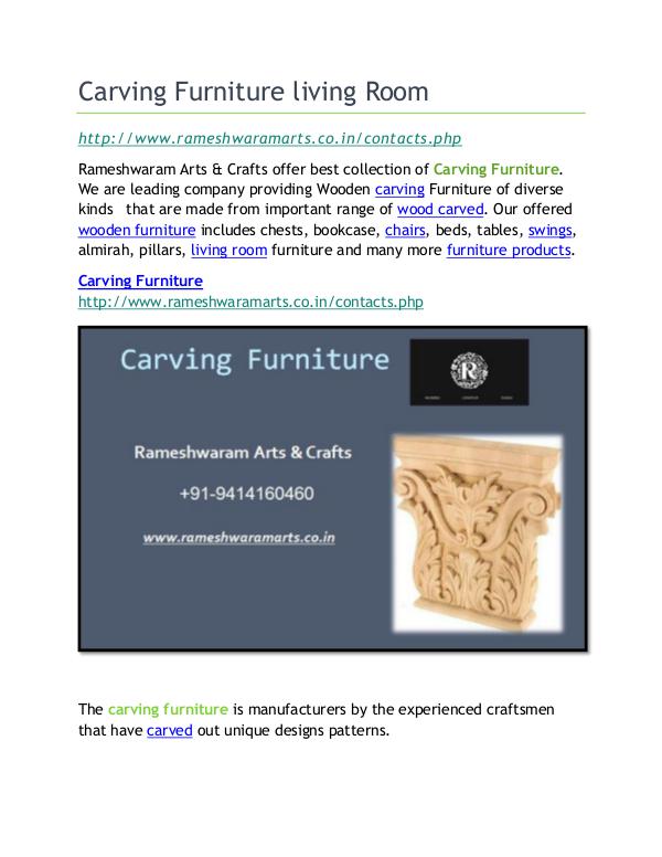 Carving Furniture living Room