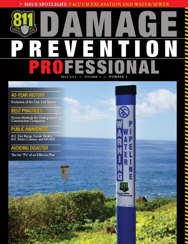 Damage Prevention Professional 2014 Q4