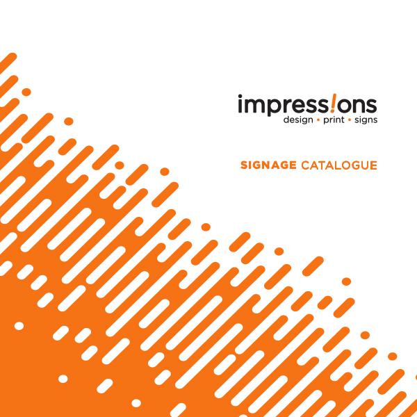 Impressions Signage Catalogue Impressions Catalogue