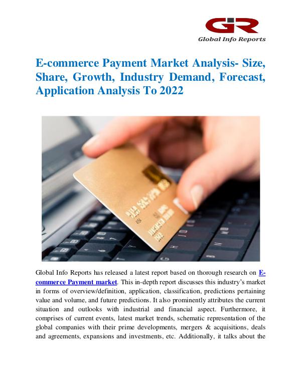 Global Info Research- market Research Reports E-commerce Payment Market