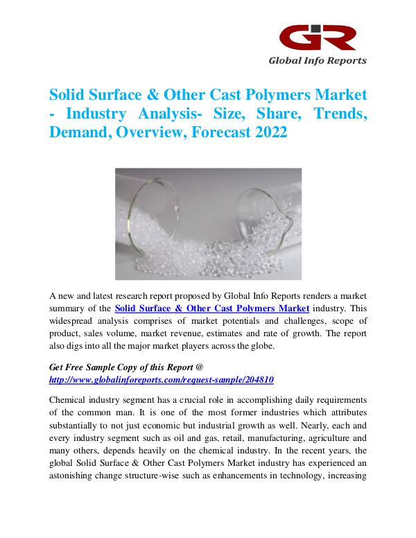 Solid Surface & Other Cast Polymers Market