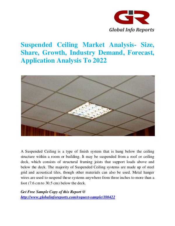 Global Info Research- market Research Reports Suspended Ceiling Market