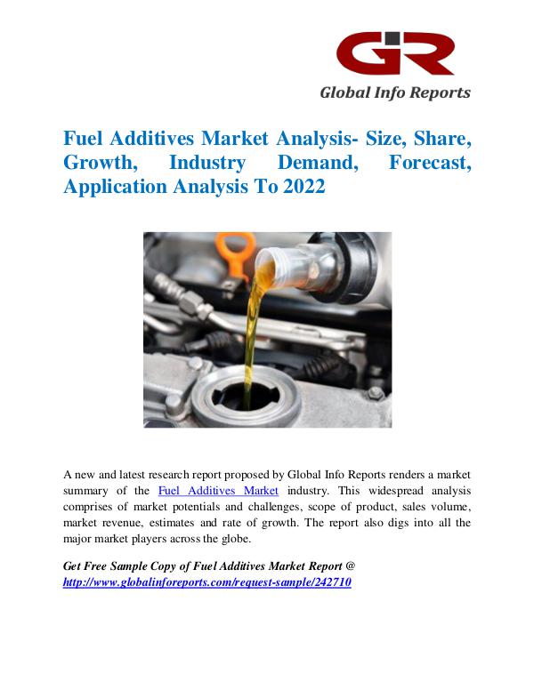 Global Info Research- market Research Reports Fuel Additives Market