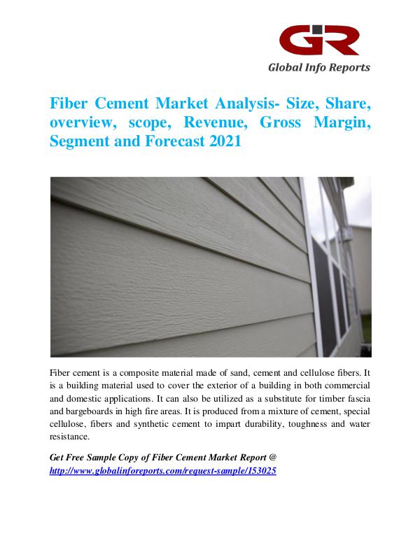 Global Info Research- market Research Reports Fiber Cement Market