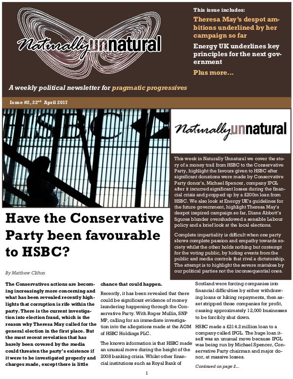 Naturally Unnatural Issue #4 6th May 2017