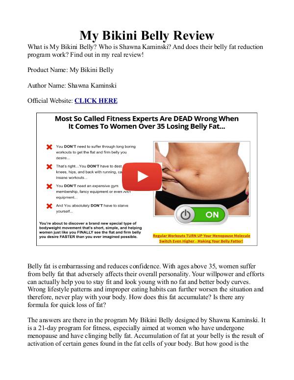 My Bikini Belly PDF / Workout Reviews Is It Free Download?