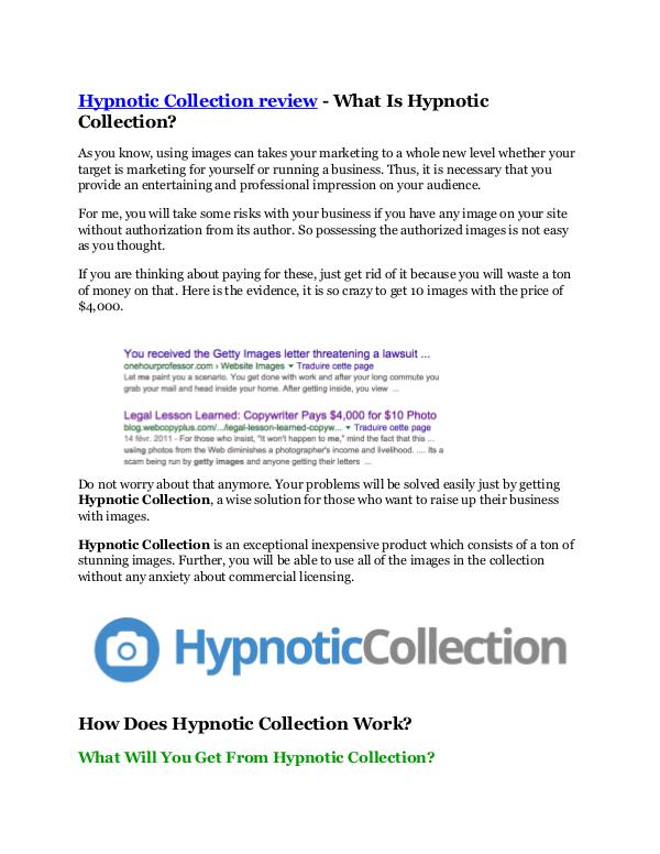 Marketing Hypnotic Collection review- Hypnotic Collection (M