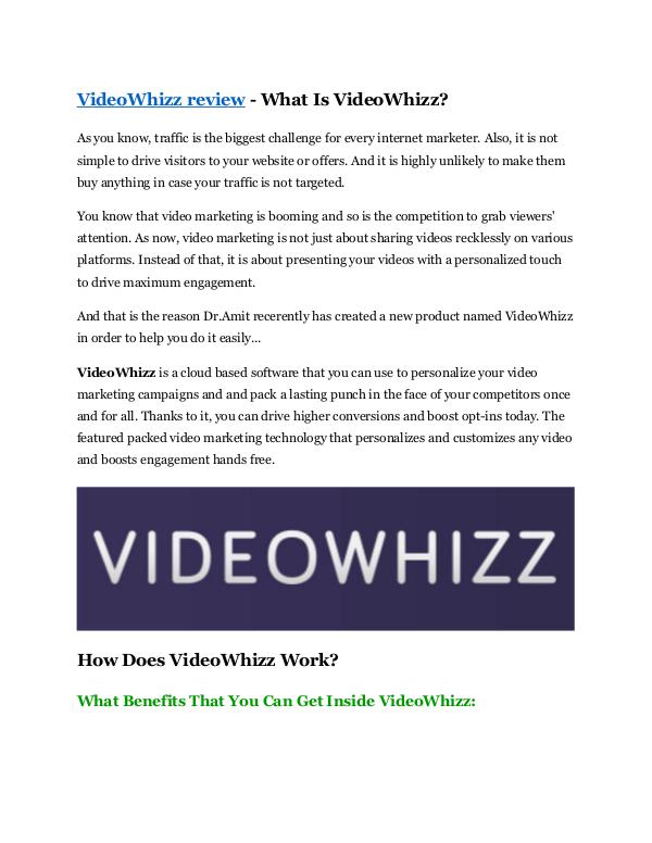 VideoWhizz review & VideoWhizz $22,600 bonus-disco