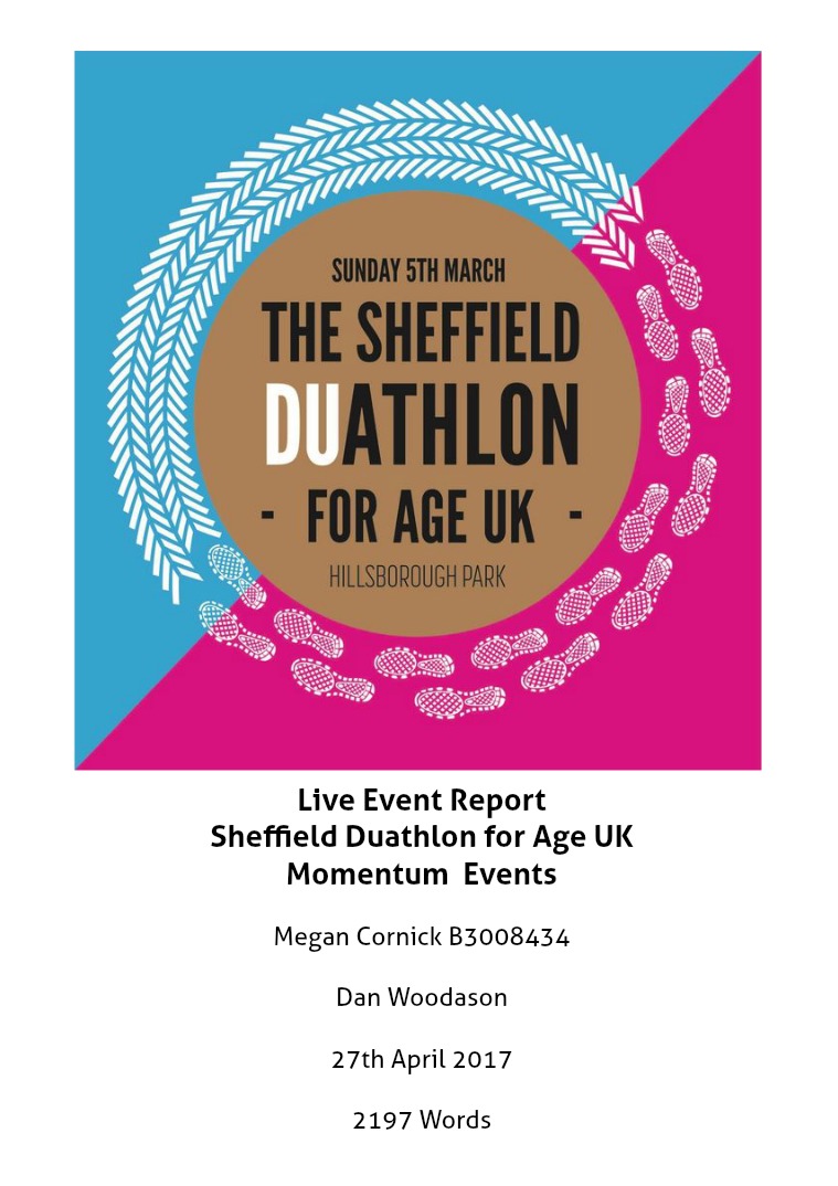 Live Event Report Sheffield Duathlon for Age UK