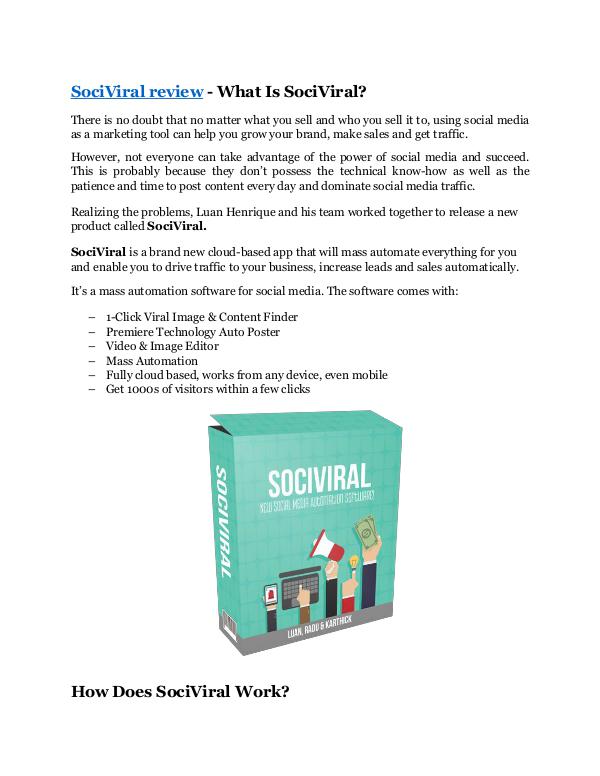 Marketing SociViral review-(MEGA) $23,500 bonus of SociViral