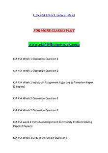 CJA 454 HOMEWORK Exciting Results / cja454homework.com