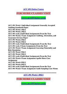 ACC 491 TUTOR Great Stories /acc491tutor.com