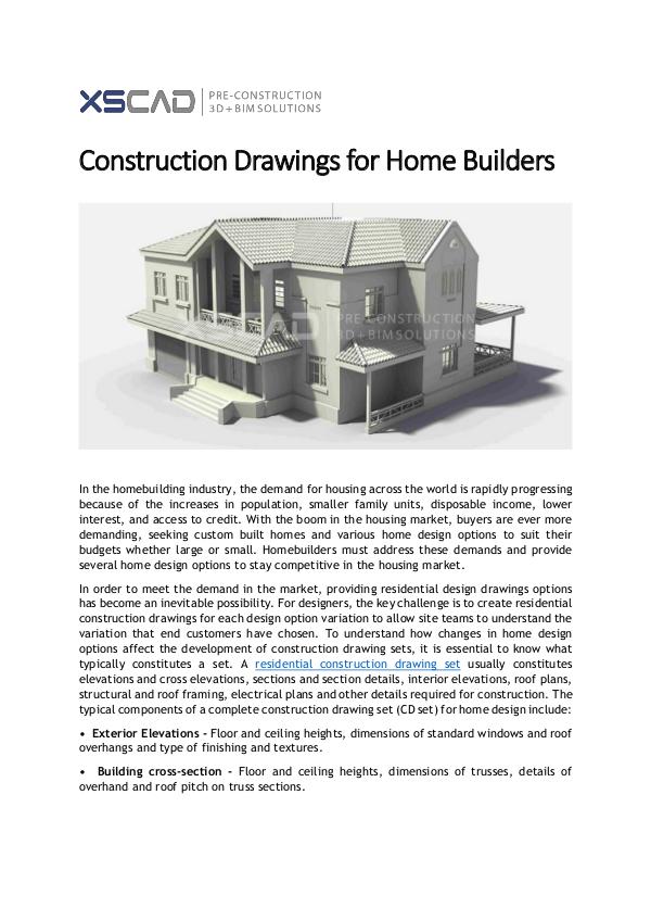 Construction Drawings for Home Builders Construction drawings for home builders