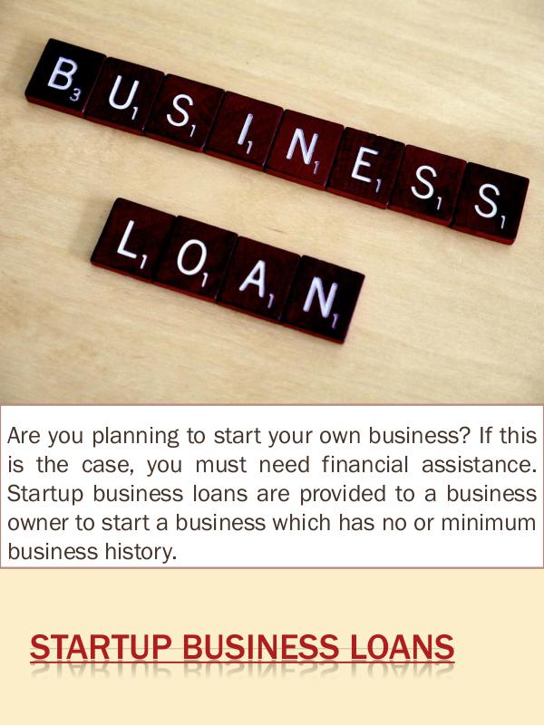 startup business loans Startup Business Loans