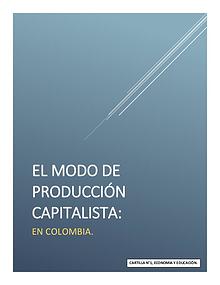 Cartilla: Modo de producción capitalista en Colombia
