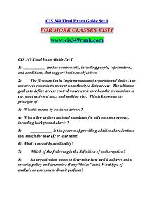 CIS 349 RANK Learn Do Live /cis349rank.com