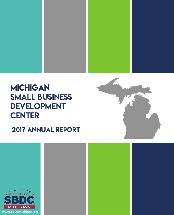 2017 MI-SBDC Annual Report 2017 Annual Report