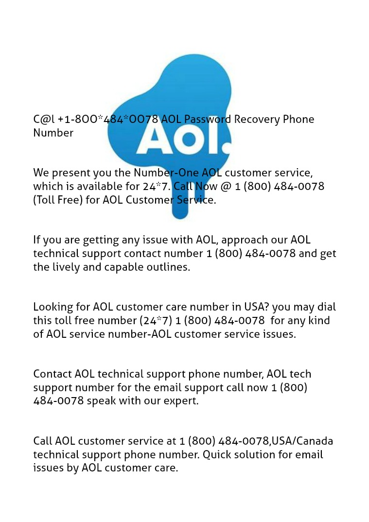 di@l +18OO-484-OO78 AOL password recovery phone number AOL-AIM password recovery @ 18OO-484-OO78
