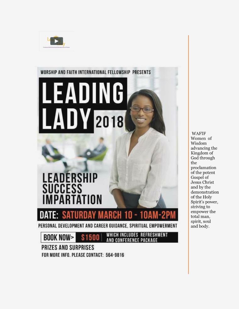 Leading Lady Success Impartation Event Highlights