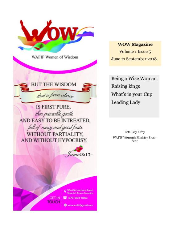 WAFIF WOW magazine WOW LeadWise Magazine Vol 1 Issue 5