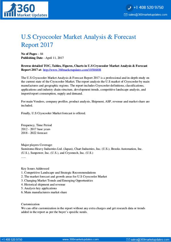 Cryocooler Market Cryocooler-Market-Analysis-Forecast-Report-2017