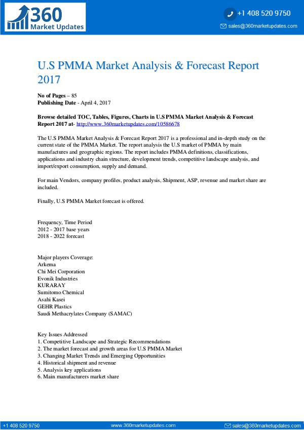 Market Research Reports PMMA Market