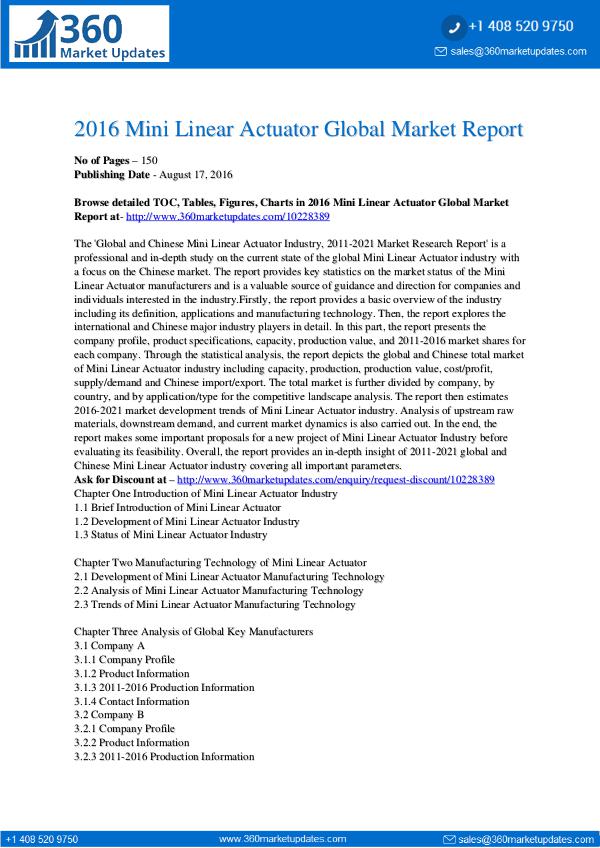 Report- Mini-Linear-Actuator-Global-Market-Report