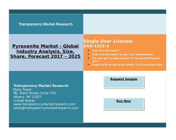 TMR_Research_Reports_2017 Pyroxenite Market - Global Industry Analysis 2025