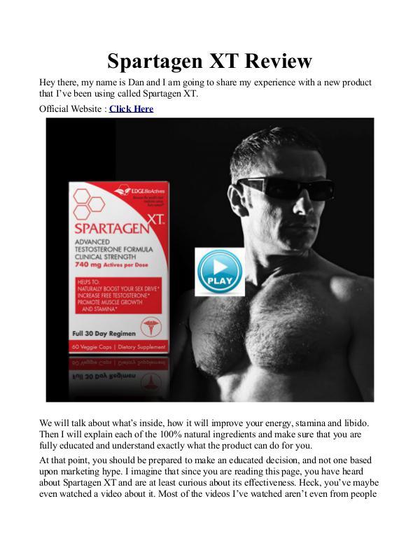 Spartagen XT UK / Price Review Buy Free Trial