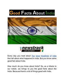 Good Facts About India