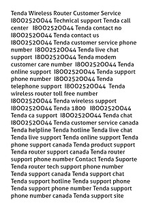 Tenda Wireless Router Customer Service I8OO252OO44 Technical support