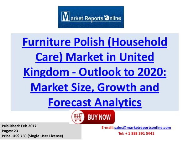 Furniture Polish Market Research Report and Trends Forecasts 2020 Furniture Polish