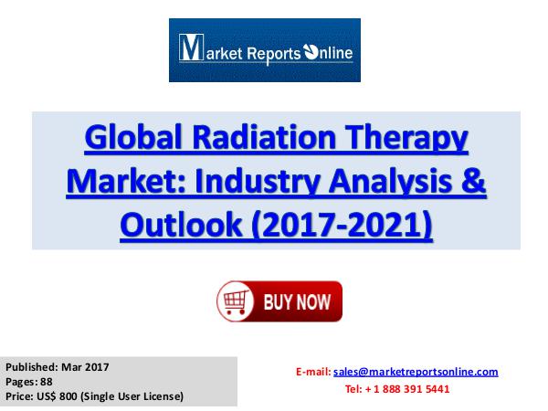 Radiation Therapy Market Research Report and Trends Forecasts 2021 Radiation Therapy Industy Research Report