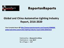 Automotive Lighting Industry 2017 Market Trends 2020