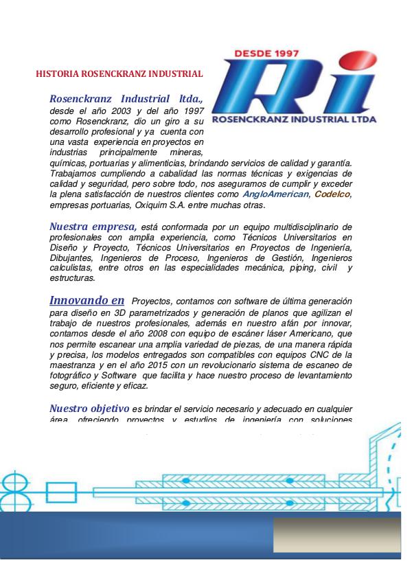 Servicio de Ingeniería ROSENCKRANZ iNDUSTRIAL LTDA. Presentacion RI _2017