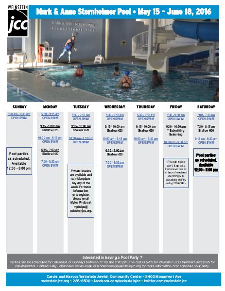 marysville pool schedule