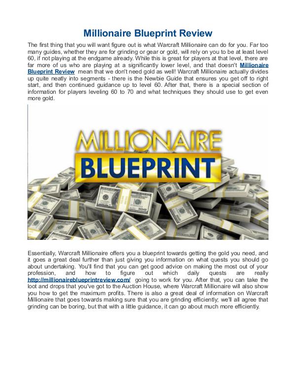 Millionaire Blueprint Review Millionaire Blueprint Review
