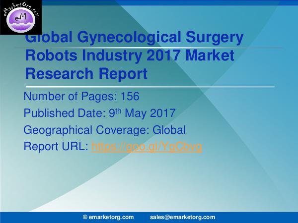 Global Gynecological Surgery Robots Market 2016-2025 Gynecological Surgery Robots Market Future analysi