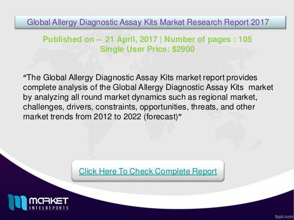Allergy Diagnostic Assay Kits Market-2017