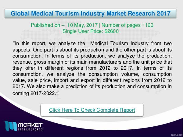 My first Magazine Global Medical Tourism Industry is Booming in 2017