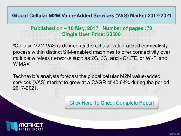 Global Cellular M2M Value-Added Services (VAS) Mar