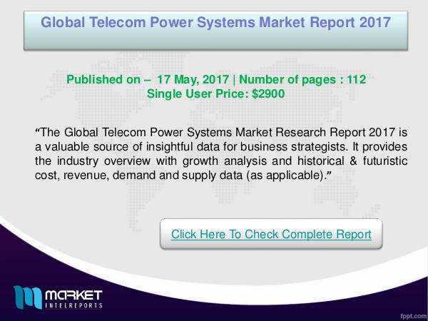 Global Telecom Power Systems Market Research Repor