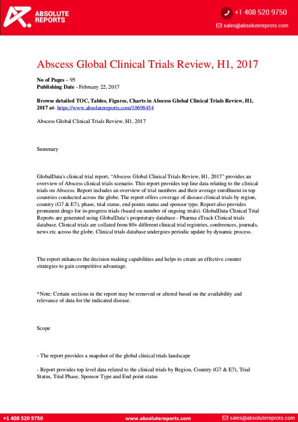 report- Abscess-Global-Clinical-Trials-Review-H1-2017