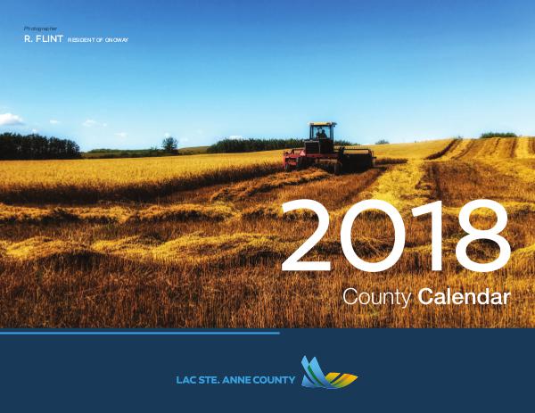 Lac Ste. Anne County Calendar 2018