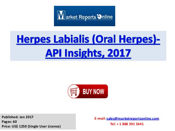 Herpes Labialis Industry 2017 Trends and Growth Analysis Herpes Labialis Market (Oral Herpes)