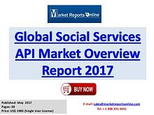 Social Services API Manufactures, Industry Analysis  2017